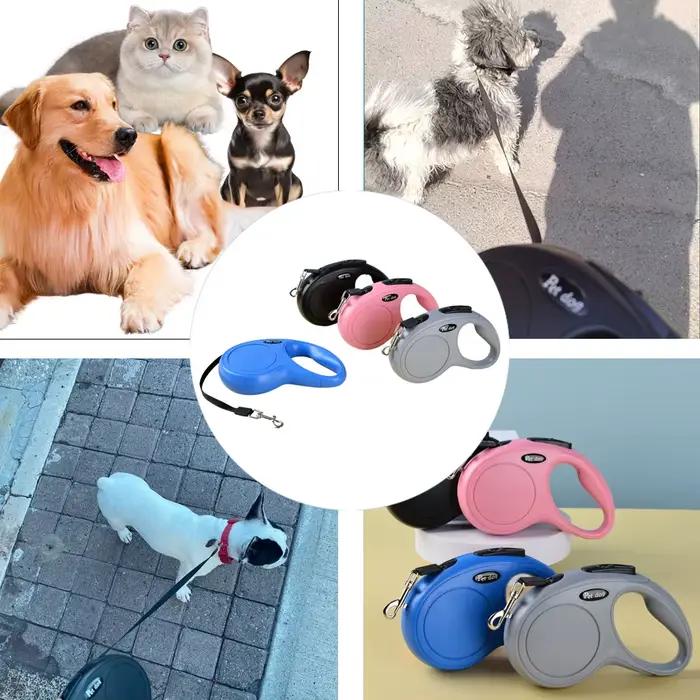 Laisse rétractable automatique pour petits et moyens chiens et chats