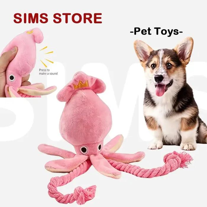 Jouet interactif pour chien en forme de pieuvre