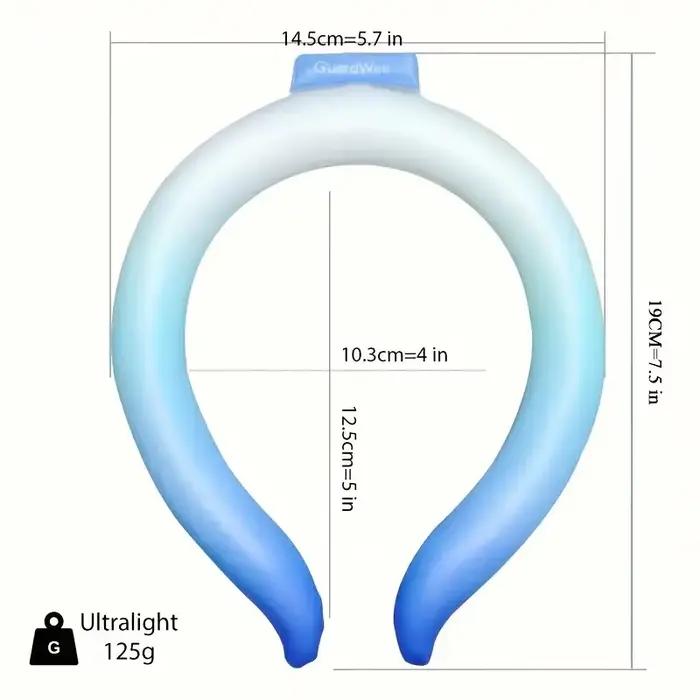 Sangle de cou réutilisable rafraîchissante, idéale pour l'été, collier de refroidissement portable, essentiel pour les activités de plein air, rafraîchissement instantané