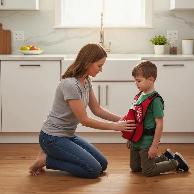 1 pièce Outil pédagogique de premiers secours : Modèle d'entraînement anti-étouffement avec technique Heimlich et frappe dorsale