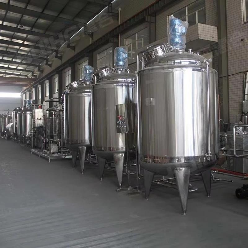 Ligne de production industrielle de yaourt, emballage de remplissage de Fermentation automatique, usine probiotique en acier inoxydable 5000L
