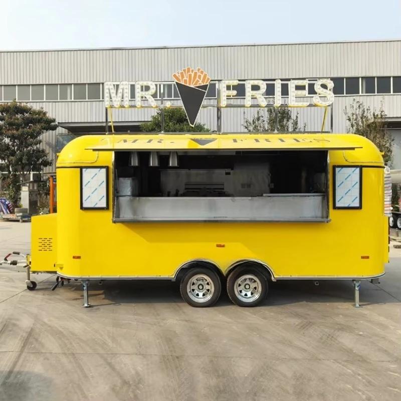 Fulai boulangerie BBQ Kebab camion de nourriture Remorque Alimentaire Mobile cuisine café jus Snack Bar remorque de restauration rapide