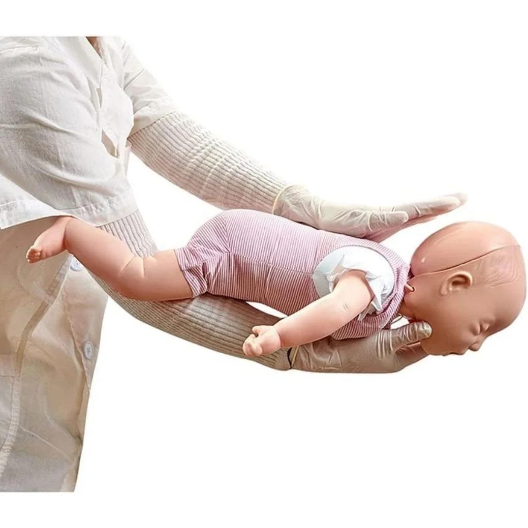 Mannequin de premiers soins pour bébés, formation à l'étouffement, beurre de bébés, mannequin CPR avancé avec sac, modèle d'entraînement fuchsia