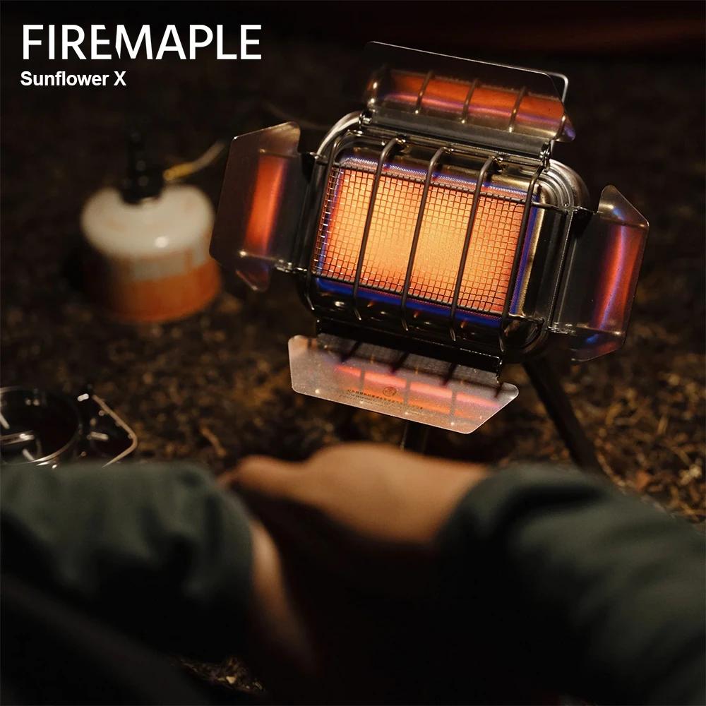 Réchaud de Camping à gaz tournesol X en forme d'érable, chauffage à gaz Portable multifonction, chauffage par rayonnement infrarouge, brûleur à gaz pour le Camping