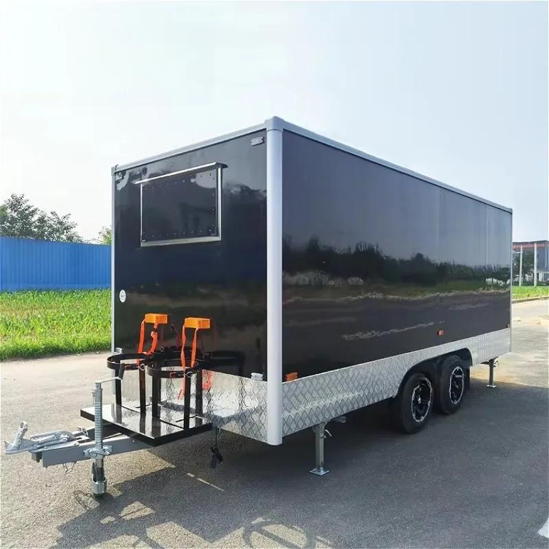 Remorque alimentaire, camion de restauration, conteneur alimentaire, chariot de restauration, remorque bar mobile, cuisine complète, mobilité fluide pour événements et parcs