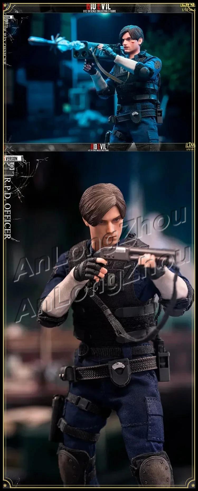 Figurine d'action Limtoys - Resident Evil Leon RPD Officer, édition de luxe, collection cadeau, 1:12, en stock