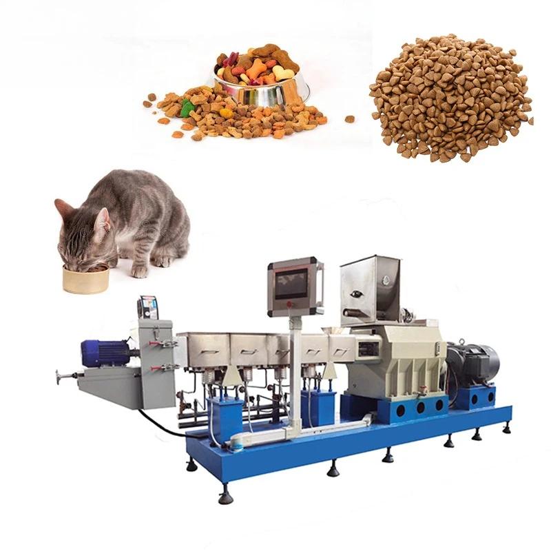 Ligne de production de machines pour aliments secs soufflés pour animaux de compagnie (chiens, chats) et aliments pour poissons