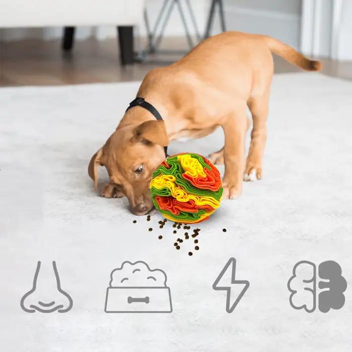Jouets interactifs pour chiens, boule à reniflage pour chiens, encourage les compétences de forageag