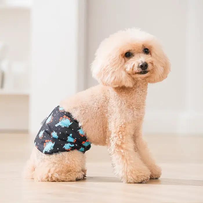 (3 pièces par paquet) couches de chien mâles réutilisables CuteBone bandes de ventre de chien lavabl