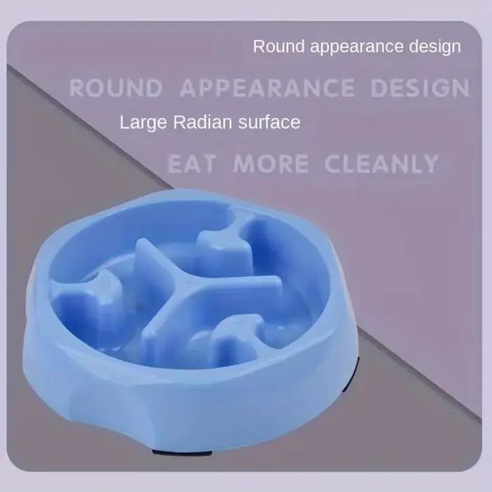 Fournitures pour animaux de compagnie, mangeoire lente de couleur, bol pour chat, Puzzle en plastiqu