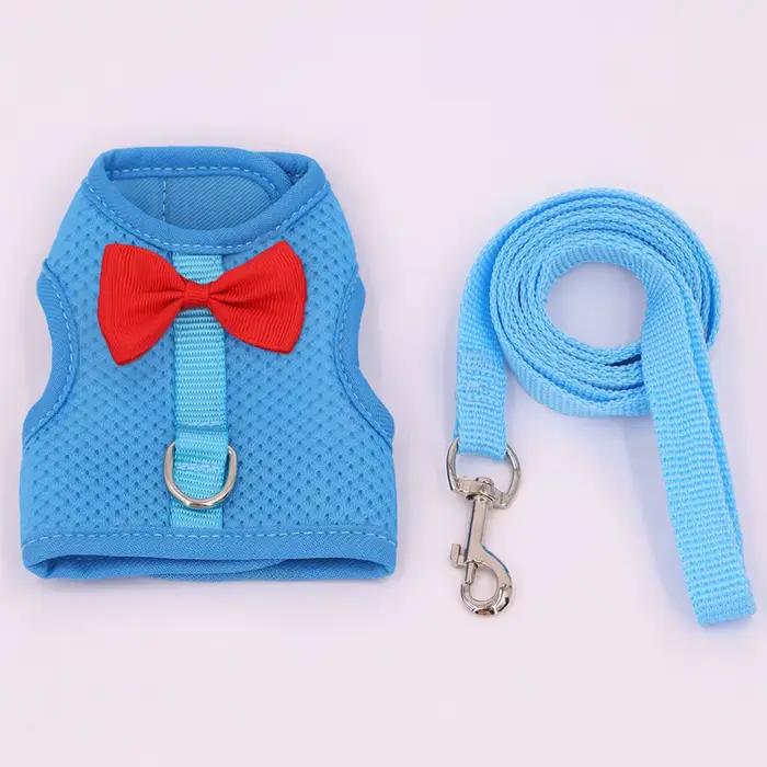 Laisse de gilet rembourrée confortable sans traction pour lapin, harnais de lapin, petit animal de c