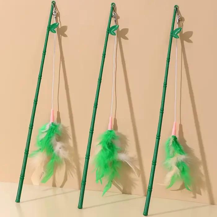 Jouet pour chat, jouets à plumes auto-hautes pour chats, bâton résistant aux morsures, jouet pour ch