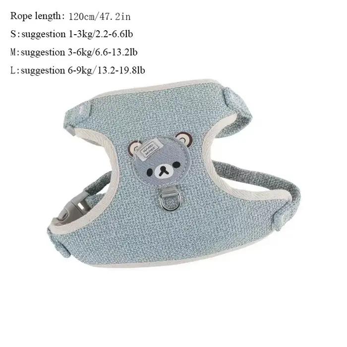 Laisse pour chien Winnie l'ourson harnais laisse chat marche chien petit chien Teddy gilet style har