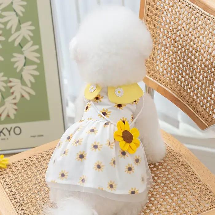 Robe de princesse pour chien, jolie robe en maille pour chien, chaton, chiot, jupe d'été pour chien,
