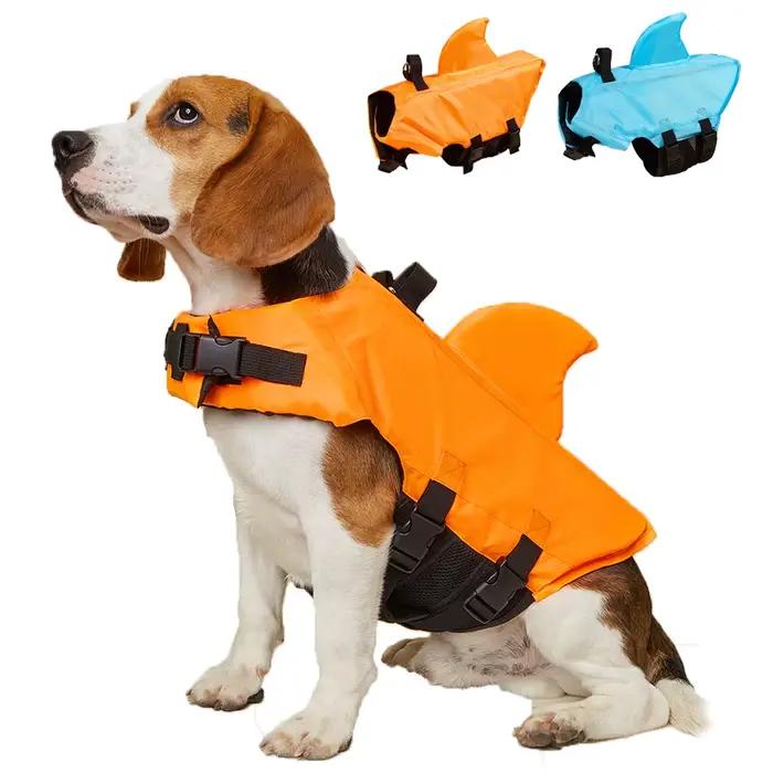 Gilet de sauvetage pour chien requin, flottabilité améliorée, vêtements de natation pour petits chie