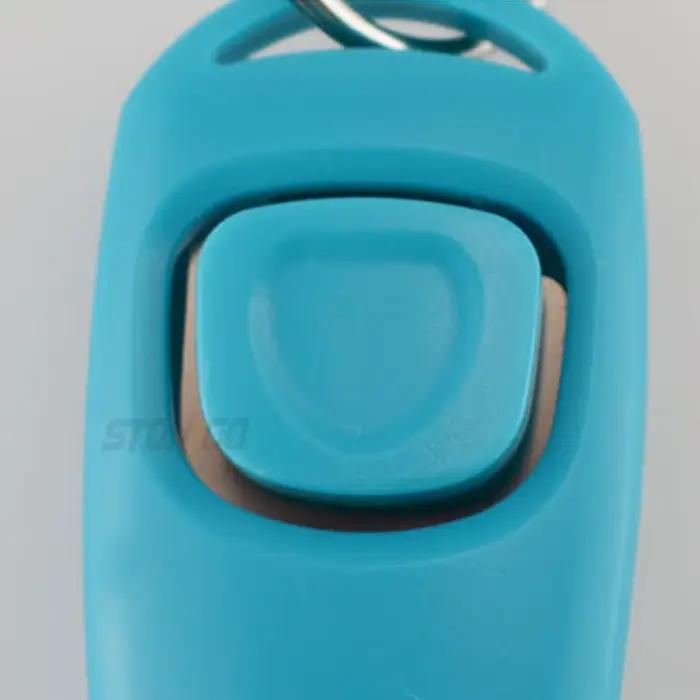 Clicker et sifflet multifonctions 2 en 1 pour animaux de compagnie, entraîneur de chien avec porte-c