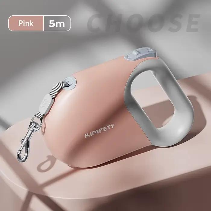 Laisse télescopique réfléchissante pour chien, contrôleable et sécurisée, vente en gros transfrontal