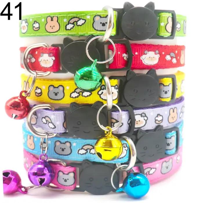 Collier pour chiens et chats, 100 pièces, ras du cou d'entraînement, personnalisé, dessin animé impr