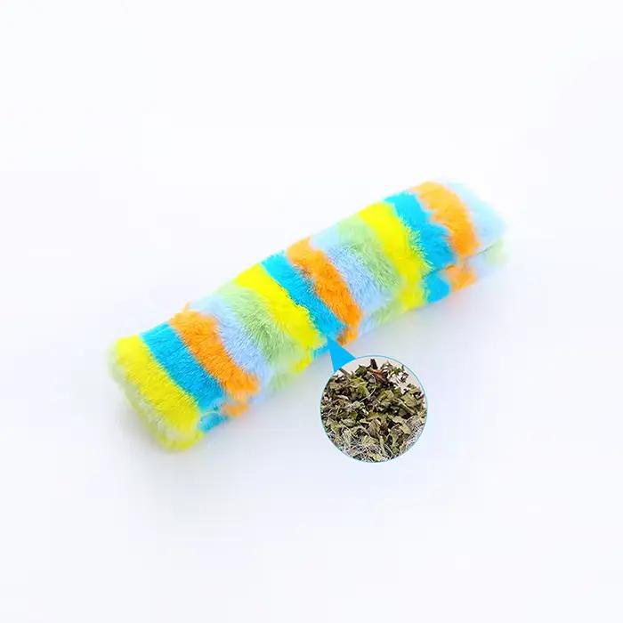 Oreiller en peluche pour chat, jouet avec catnip, papier sonore, résistant aux morsures, jeu interac