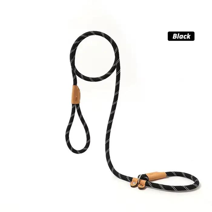 Laisse de dressage pour chien 5/6 pieds - Laisse à glissière en corde tressée robuste et résistante,