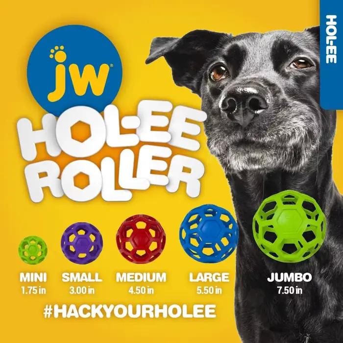 JW Hol-ee Roller Dog Fetch Ixious Dispenser Puzzle Ball