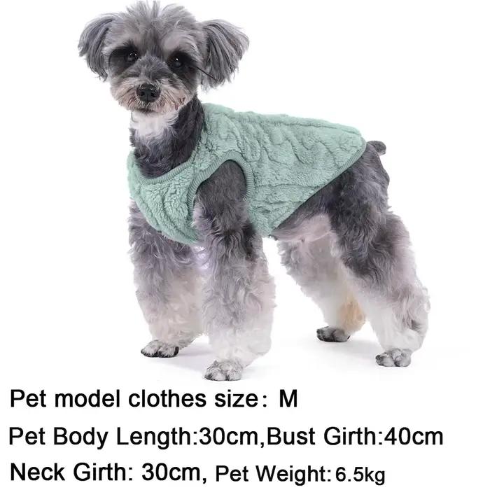 Vêtements en molleton doux pour petits chiens et chats, pull chaud pour chiot, vêtements bouledogue