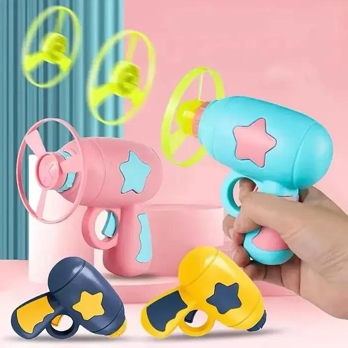 Jouet interactif amusant pour chat, lanceur de mini-frisbee pour chaton, pistolet de tir, jeux de po