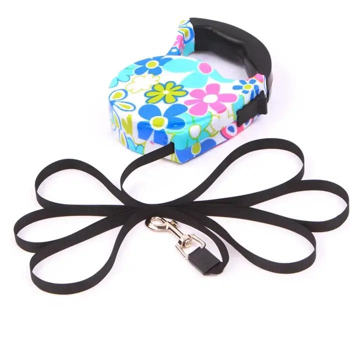 Laisse rétractable pour chien de 5M, automatique et Flexible, corde de Traction pour chiot et chat,
