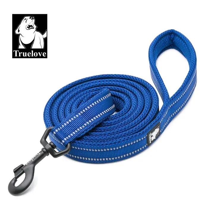 Truelove – laisse en Nylon pour chien, maille souple, Double détresse, course à pied, réfléchissante