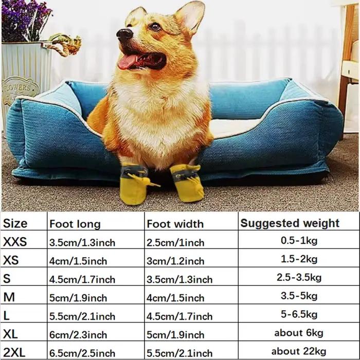 Bottes de neige coordonnantes imperméables pour petits chiens et chats, plus velours, bottes de plui