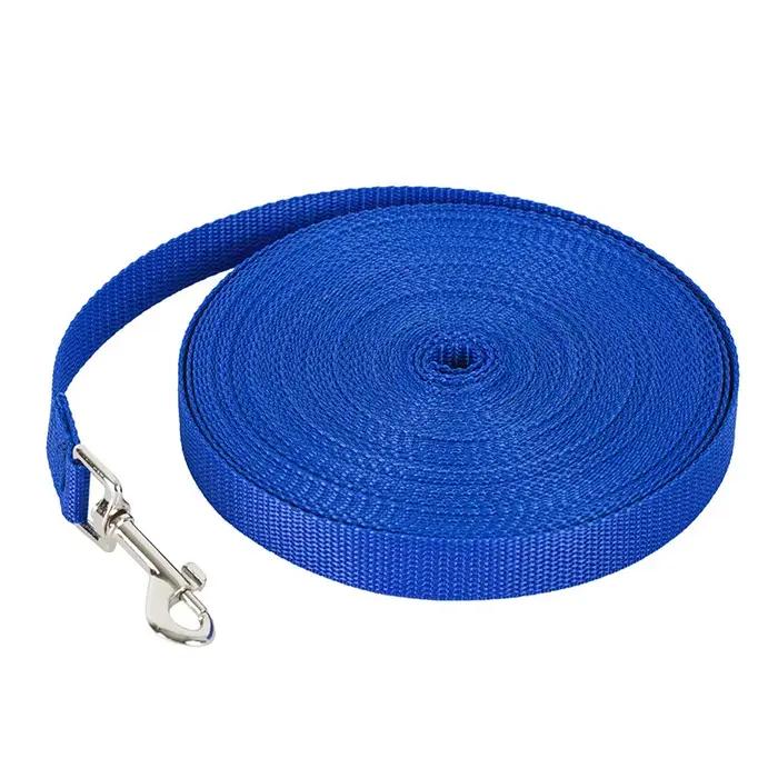 Laisse de dressage pour chien en nylon robuste, longue ligne de rappel, 1,5m-50m, pour chiens de pet