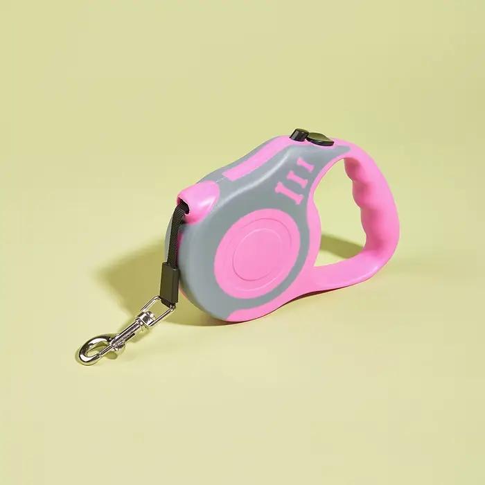Laisse pour chien de 3m 5m, pour petits et moyens chiens, corde en Nylon rétractable automatique, Ex