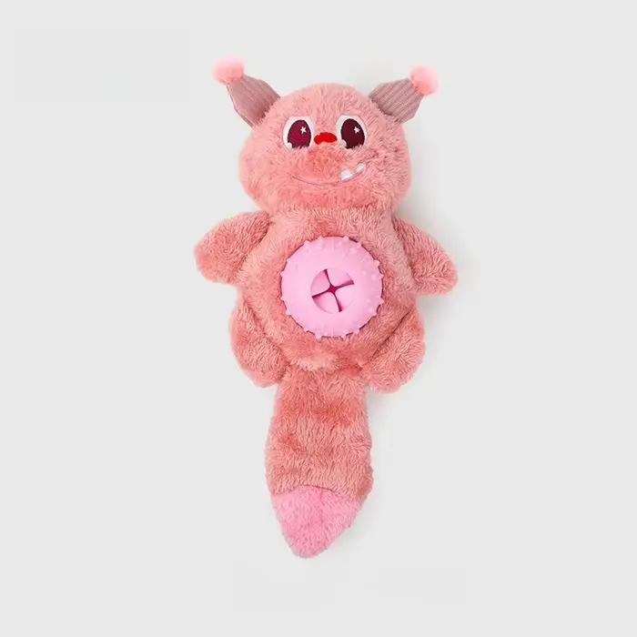 Jouet en peluche pour chien monstre mignon, avec générateur de sons intégré et papier froissé, distr