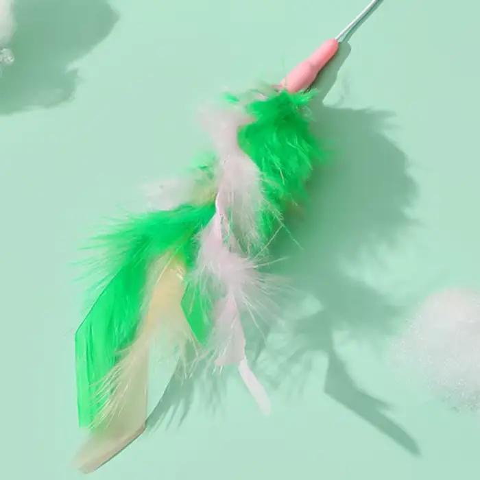 Jouet pour chat, jouets à plumes auto-hautes pour chats, bâton résistant aux morsures, jouet pour ch