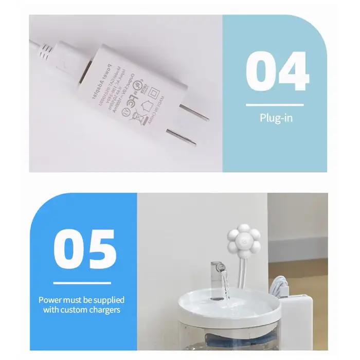 Distributeur automatique d'eau pour animaux de compagnie, capteur de mouvement, filtre, fontaine uni