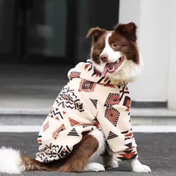 Manteau à capuche pour chien, sweat-shirt chaud et épais pour chiens de taille moyenne et grande, vê