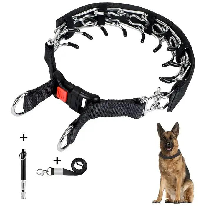 Collier de compression pour chiens, collier réfléchissant à picots recouverts, collier d'entraînemen