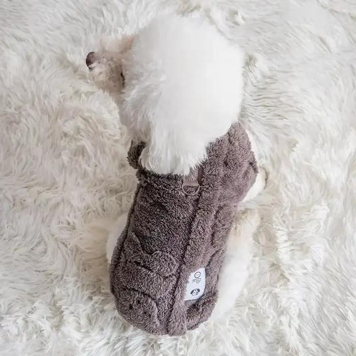 Hiver chaud chiot chaton pull doux polaire chien vêtements vêtements pour animaux de compagnie pour