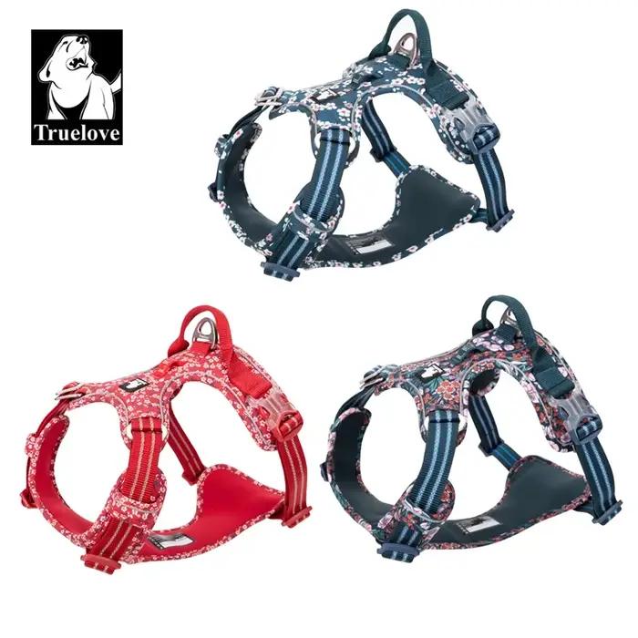 TruelGru- Tissu en coton SFP Floral pour animaux de compagnie, sans nervures, respirant et coulé, do