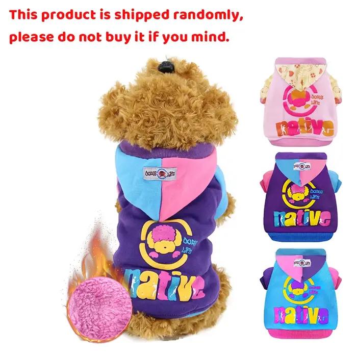 Sweat à capuche léger en coton rembourré pour chien, manteau optique, vêtements coupe-vent chauds, e