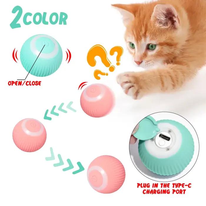 Jouets intelligents pour chats, boule roulante automatique, jouets électriques interactifs pour l'en