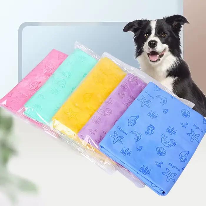 Serviette absorbante pour animaux de compagnie, séchage rapide, haute Absorption d'eau, serviettes d