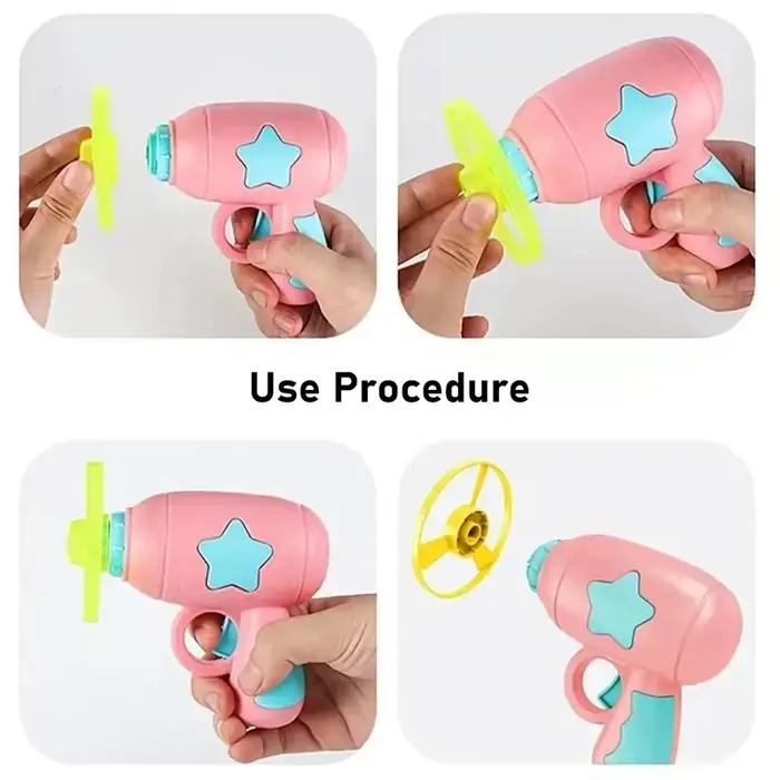 Jouet interactif amusant pour chat, lanceur de mini-frisbee pour chaton, pistolet de tir, jeux de po