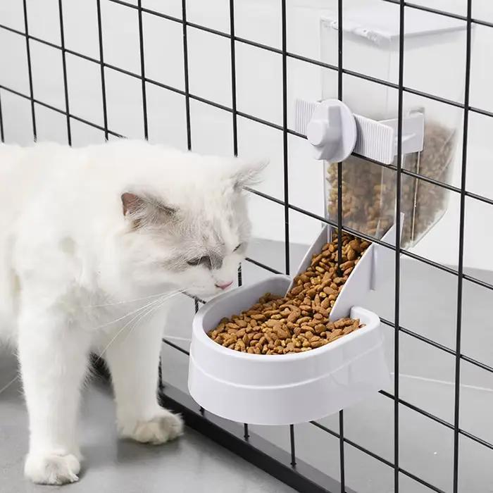 Mangeoire automatique pour animaux de compagnie, Cage suspendue, bol, bouteille d'eau, récipient ali