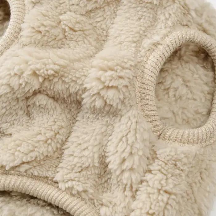 Vêtements en molleton doux pour petits chiens et chats, pull chaud pour chiot, vêtements bouledogue
