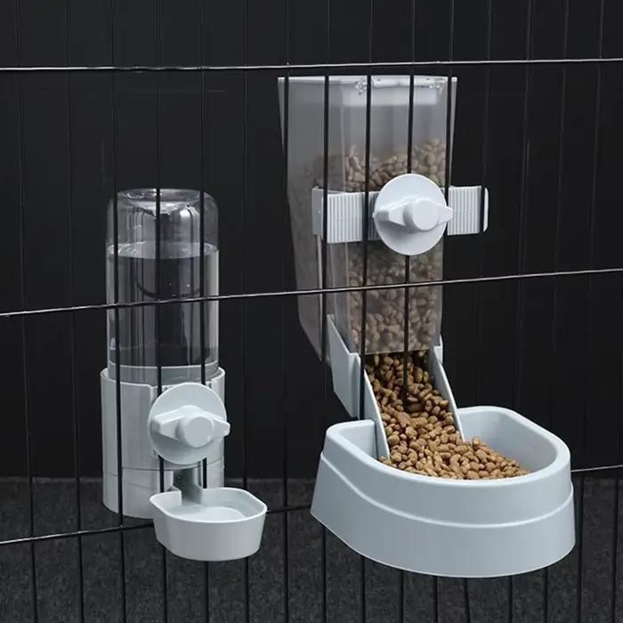 Mangeoire automatique pour animaux de compagnie, Cage suspendue, bol, bouteille d'eau, récipient ali
