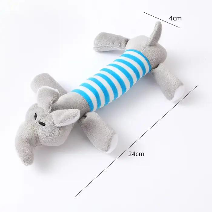 Jouet de canard en peluche écologique pour chien, avec couineur pour mâcher et dentition, fourniture