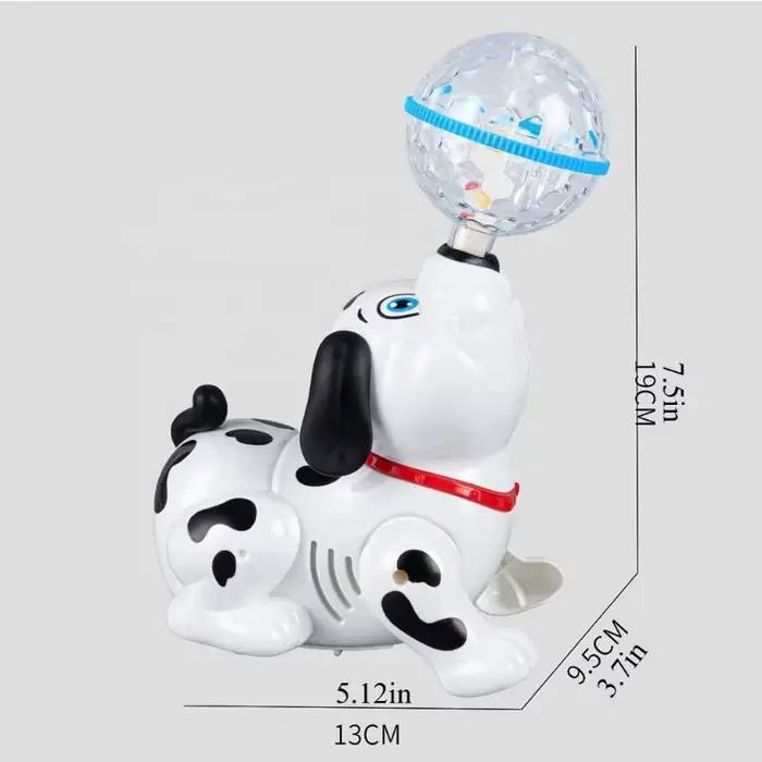 Jouets dalmatiens rotatifs Bump and Go, chien dansant avec balle musicale et lumières clignotantes c