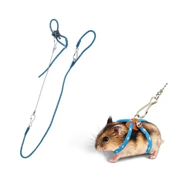 Laisse à sangle souple réglable pour petit animal de compagnie, oiseau, perroquet, souris, hamster,