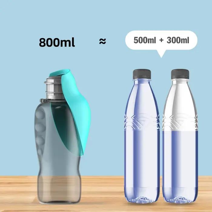Bouteille d'eau Portable pour chiens de 800ml, pour grands chiens, animaux de compagnie, voyage en p